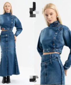 طقم جينز من قطعتين